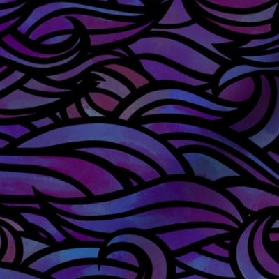 Wave purple - large scale 