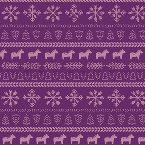 Scandinavian Christmas in Purple