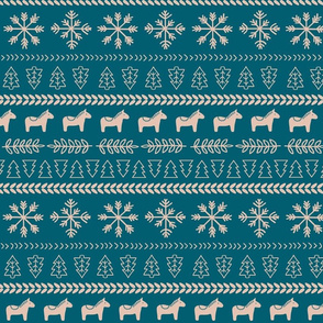 Scandinavian Christmas in Teal