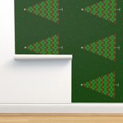 Fair Isle Christmas tree knit Wall Hanging