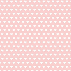 small hearts - pale pink