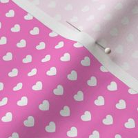 small hearts on pink