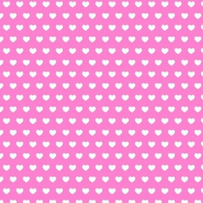 small hearts on pink