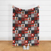 Cardinal Hockey - Wholecloth Cheater Quilt