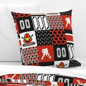 Cardinal Hockey - Wholecloth Cheater Quilt