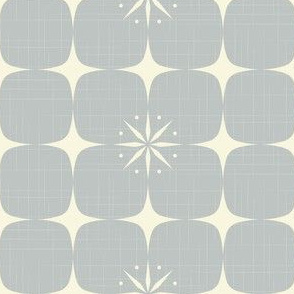 Atomic starburst grid grey