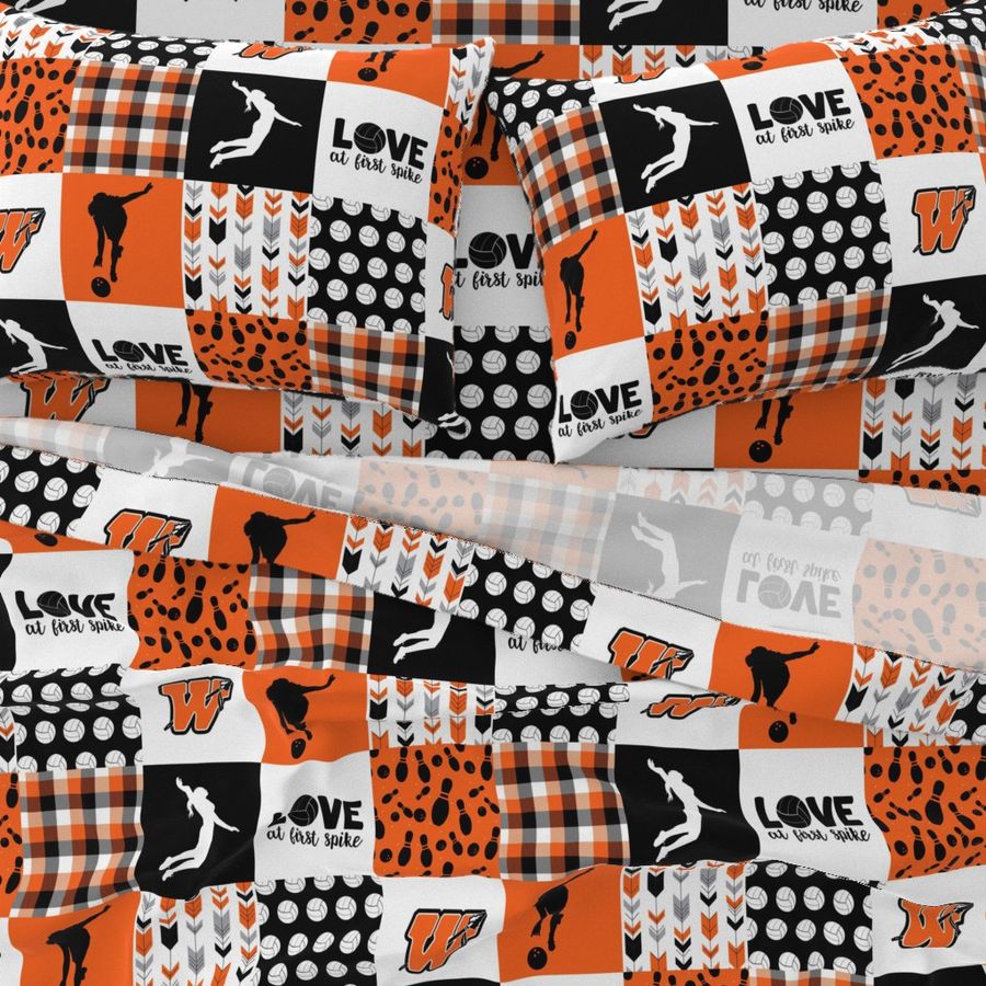 Volleyball/Bowling - Wholecloth Cheater Quilt