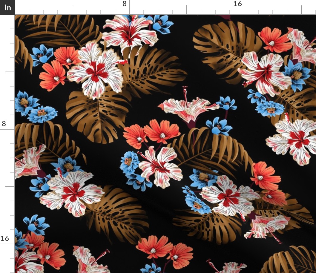 North Shore Floral - Black