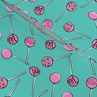 Cake pops - teal 2