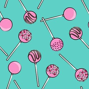 Cake pops - teal 2