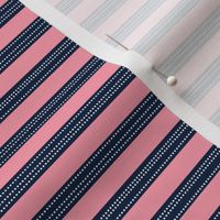 Stripes - Navy + Pink, Sweet Magnolia Collection