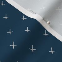 X's on Sailor blue (x's are light gray)
