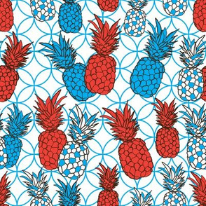 Pineapple Gallery-Fruit Delight. Seamless Repeat Pattern illustration.Background 