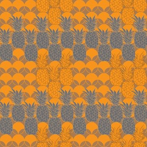  Pineapple Hive-Fruit Delight. Repeat Pattern illustration.
