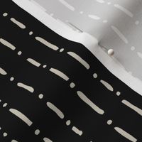 Dots and Dashes / Black (cream)