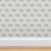 Bear Walk - Soft Gray Plaid