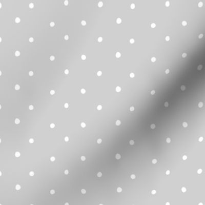 Polka Dots on Soft Gray