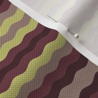 Thin waffle stripe, aubergine + grape by Su_G_©SuSchaefer