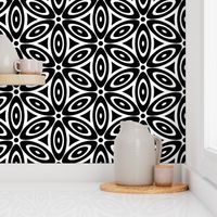 Black and White Large Geometric