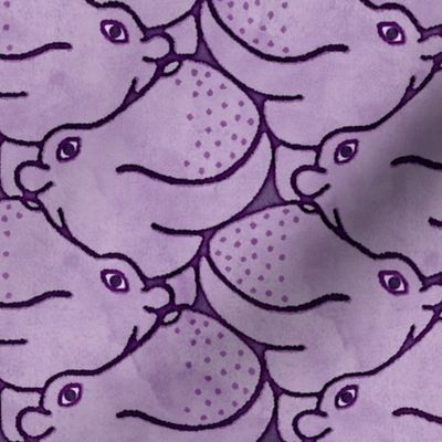 Heads Up Hippos! - purple