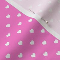 valentines heart fabric - bright pink valentines love fabric, hearts fabric, mini hearts fabric, cute valentines fabric