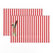 1/2 " valentines stripe, stripes fabric, stripe fabric, girls valentines fabric, coordinate -  bright red