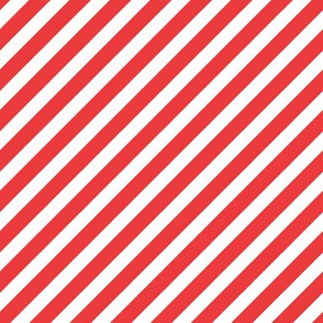 diagonal stripe fabric - valentines fabric, valentines stripe fabric, girls fabric, cute fabric, bright fabric -  bright red