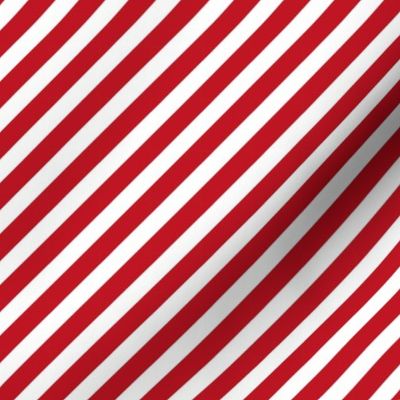diagonal stripe fabric - valentines fabric, valentines stripe fabric, girls fabric, cute fabric, bright fabric -  cherry red