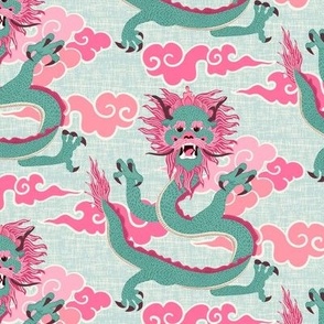 dragon/pink mint/large scale