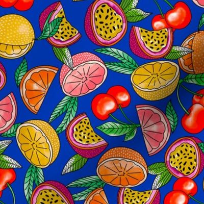 Cute Fruit - Ultramarine Blue