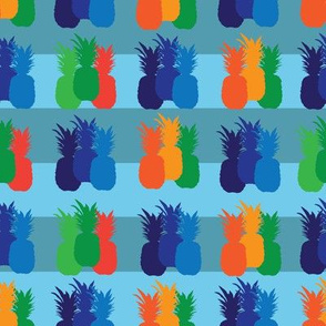 Pineapple Party-Fruit Delight. Seamless Repeat Pattern illustration Background