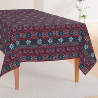 Fair Isle Blue and Red