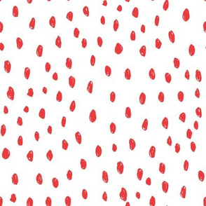 sweet dots fabric, dot fabric, dots fabric, valentines dots, valentines quilt fabric, valentines day, sweet dots, feminine fabric - bright red