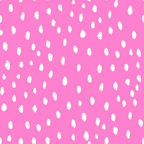 sweet dots fabric, dot fabric, dots fabric, valentines dots, valentines quilt fabric, valentines day, sweet dots, feminine fabric -  bubblegum