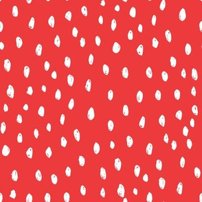 sweet dots fabric, dot fabric, dots fabric, valentines dots, valentines quilt fabric, valentines day, sweet dots, feminine fabric - bright red