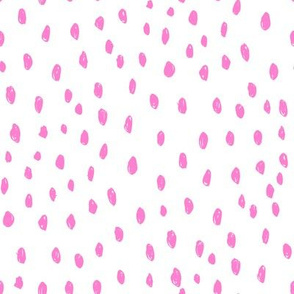 sweet dots fabric, dot fabric, dots fabric, valentines dots, valentines quilt fabric, valentines day, sweet dots, feminine fabric - bubblegum
