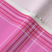 valentines plaid fabric, valentines day fabric, sweet pastel plaid, pink plaid, purple plaid, girls plaid, girls buffalo check, plaid pattern - bubblegum