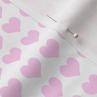 1 inch heart valentines fabric - valentines day, valentines fabric, heart, hearts, heart fabric, - pastel pink