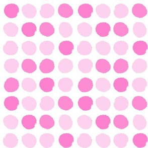 lipstick dots fabric - valentines day, valentines fabric, valentines dots, pink dots fabric, dot, dot fabric - bubblegum and pastel