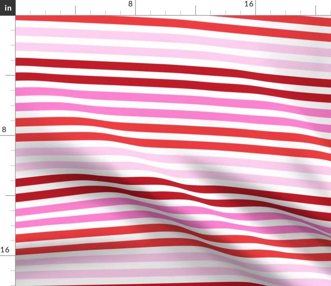 valentines candy stripes - stripe fabric, stripes fabric, candy stripes, bright stripes, pink stripes -  pinks