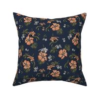 Lina Floral - Navy