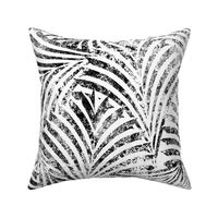 Loulu Palm Batik Black on White Jumbo 300