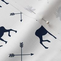 Moose Walk - Navy Arrows