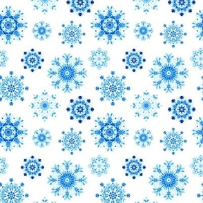 Watercolor snowflakes