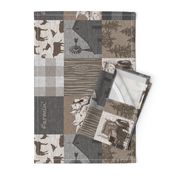 Farmin - 9sq Rustic Soft Brown And grey - ROTATED
