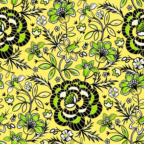 Elora Floral - Yellow