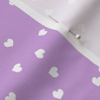 valentines confetti hearts fabric - valentines day fabric, hearts fabric, sweet girls fabric, cute girls fabric - light purple