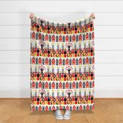 Scandinavian Folk Art Fat Quarter