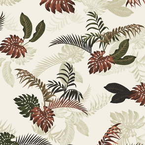 Ferny Floral - Ivory