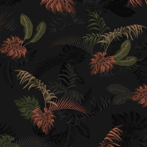 Ferny Floral - Black